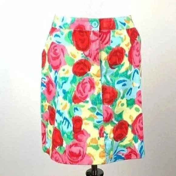 Talbots petites woman’s pencil skirt sz 16 floral - Picture 7 of 7
